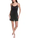 Natori Body Doubles Lace Trim Chemise In Black