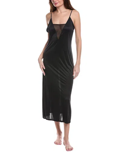 Natori Body Doubles Mesh Gown In Black