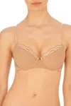 Natori Breakout Contour Bra Women's Beige Lace Full Fit Underwire Gbo1239 In Brown