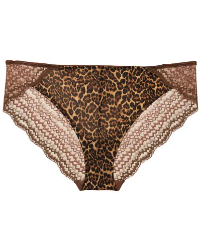 Natori Breakout Lace Bikini In Animal Print