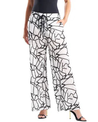 Natori Butterfly Embroidery Pant In White