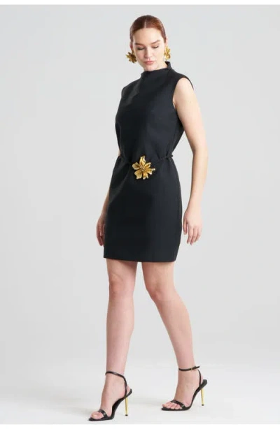 Natori Canvas Sheath Dress In Black