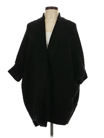 Pre-owned Natori Cardigan Sweater In Black