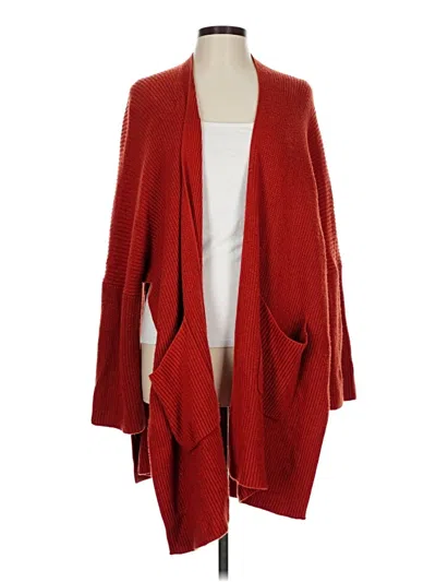 Pre-owned Natori Cardigan Sweater In Red