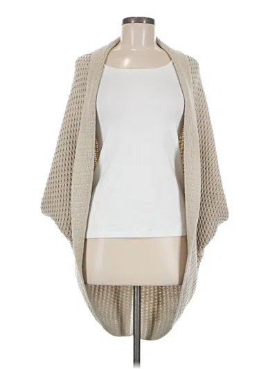 Pre-owned Natori Cardigan Sweater In White