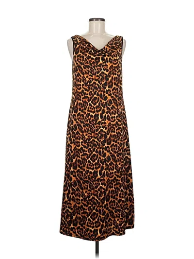 Pre-owned Natori Casual Dress In Brown
