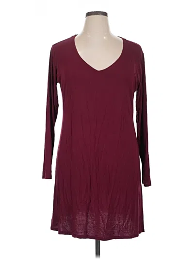 Pre-owned Natori Casual Dress In Burgundy