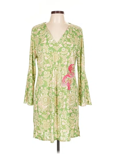 Pre-owned Natori Casual Dress In Green