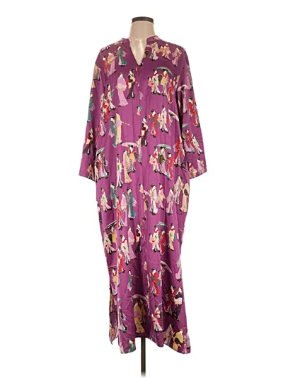 Pre-owned Natori Casual Dress In Purple