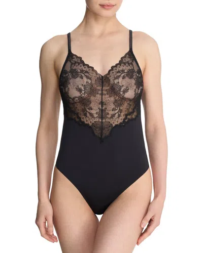 Natori Chantilly Lace Teddy In Black