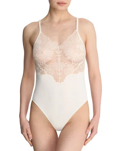 Natori Chantilly Lace Teddy In White
