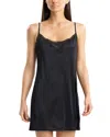 Natori Body Doubles Lace Trim Chemise In Black