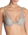 Natori Cherry Blossom Convertible Lace Bra In Smoky