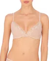 Natori Cherry Blossom Convertible Contour Underwire Bra 721191 In Grey