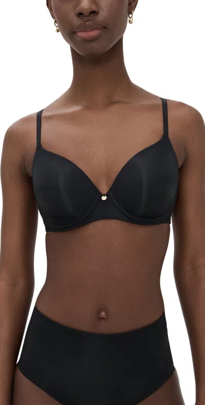 NATORI CLOUD COMFORT BACK SMOOTHING T-SHIRT BRA BLACK