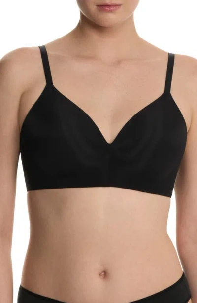 Natori Cloud Comfort Convertible Back Smoothing Wireless Bra In Black
