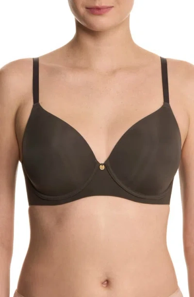 Natori Cloud Comfort Full Fit Back Smoothing T-shirt Bra In Gray