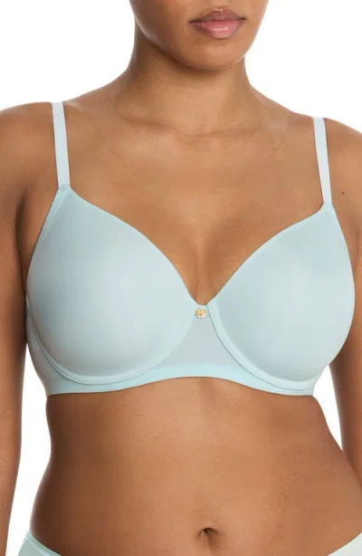 Natori Cloud Comfort Underwire Back Smoothing Bra In Blue