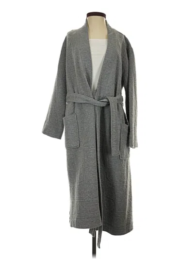 Pre-owned Natori Coat In Gray
