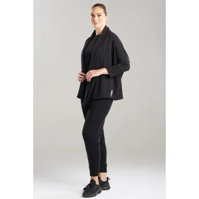 Natori Cocoon Cardigan In Black