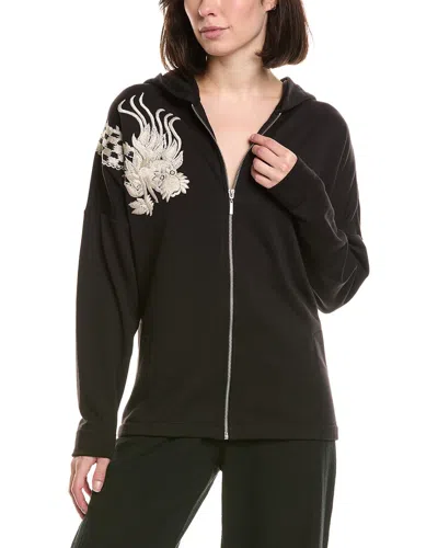 Natori Cocoon Hoodie In Black