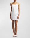 NATORI COLETTE LACE-TRIM VOILE CHEMISE