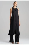 Natori Cotton Silk Twill Sleeveless Tunic