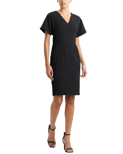 Natori Crinkle Dolman Sleeve Dress In Black