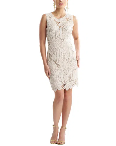 Natori Crochet Lace Sheath Dress In Neutral