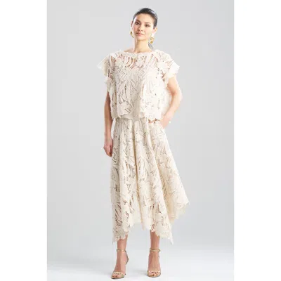 Natori Crochet Lace Square Top In Neutral