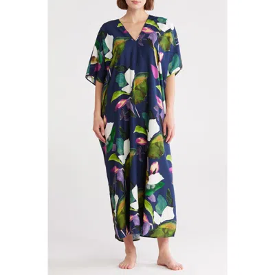 Natori Daido Charmeuse Caftan Nightgown