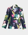 Natori Daido Cropped Floral-print Pajama Set In Multi