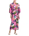 Natori Daido Charmeuse Robe In Pink