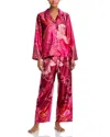 Natori Deco Notch Pajama Set In Multi