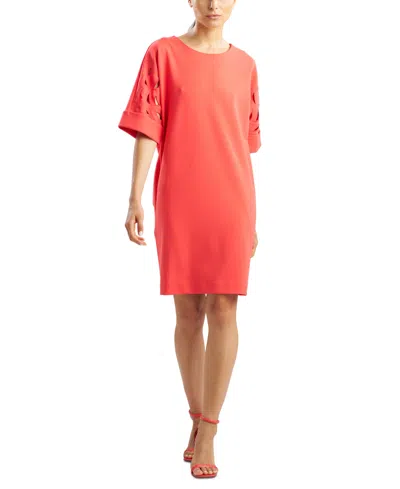 NATORI WOMEN'S SCOOP-NECK SCUBA DRESS