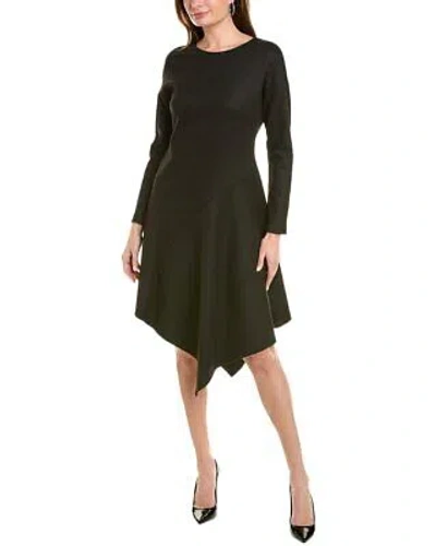 Pre-owned Natori Double Jersey Midi Dress Women's In Black