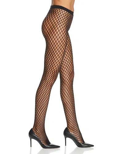 NATORI DOUBLE WEAVE FISHNET TIGHTS,NTN04566