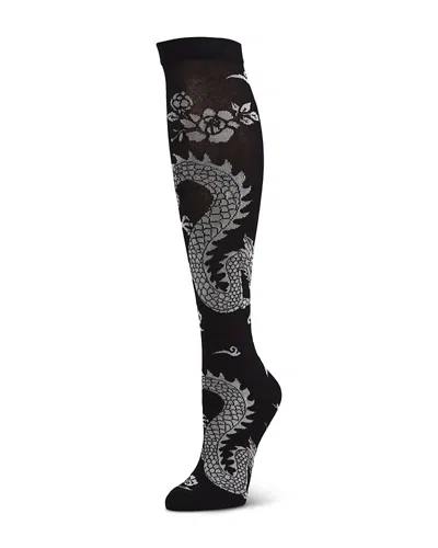 Natori Dragon Knee High Socks In Multi