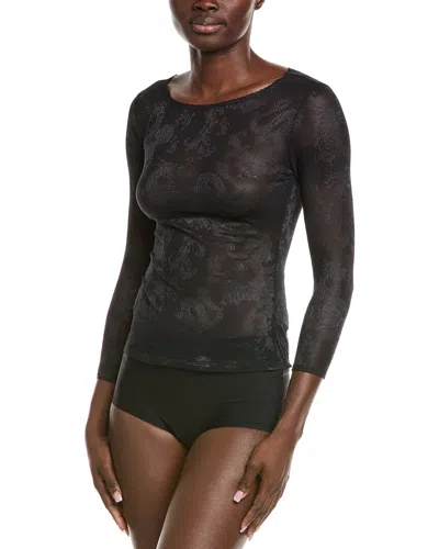Natori Dragon Lace Top In Black