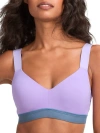 Natori Dynamic Anywhere High Impact Underwire Sports Bra In Dahlia Purple,blue