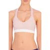 Natori Low Impact Dynamic Racerback Sports Bralette In Rose/white