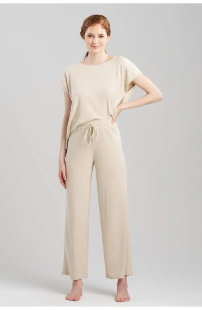 Natori Eden Everywhere Straight Leg Pant In Beige