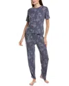 Natori Edit 2pc Aria Printed Rib Cami & Short Set