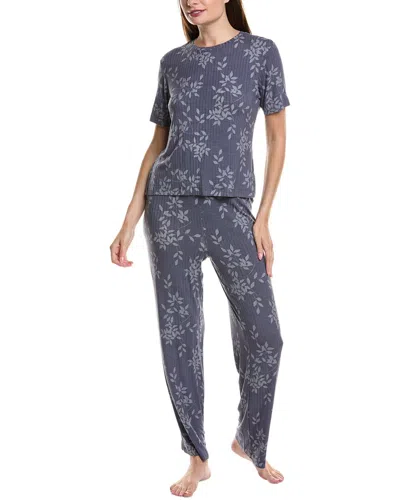 Natori Edit 2pc Aria Printed Rib Cami & Short Set