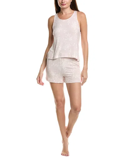 Natori Edit 2pc Aria Printed Rib Cami & Short Set