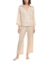 Natori Edit 2pc Ashley Icon Notch Pajama Set In Neutral