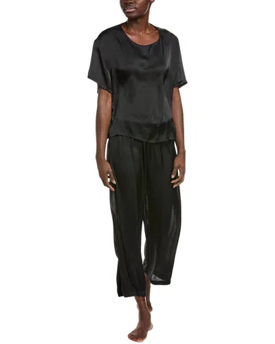 Natori Edit 2pc Ashley Pajama Set In Black