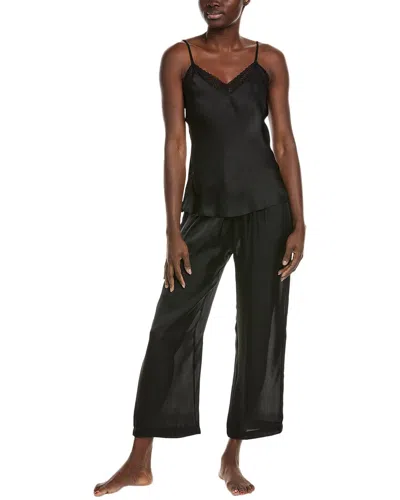 Natori Edit 2pc Ashley Pajama Set In Black