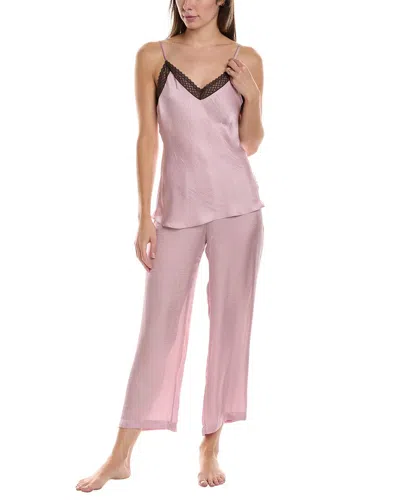 Natori Edit 2pc Ashley Pajama Set In Pink