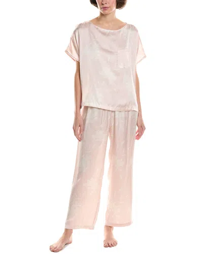 NATORI EDIT 2PC LILY PRINTED SATIN ICON PAJAMA SET
